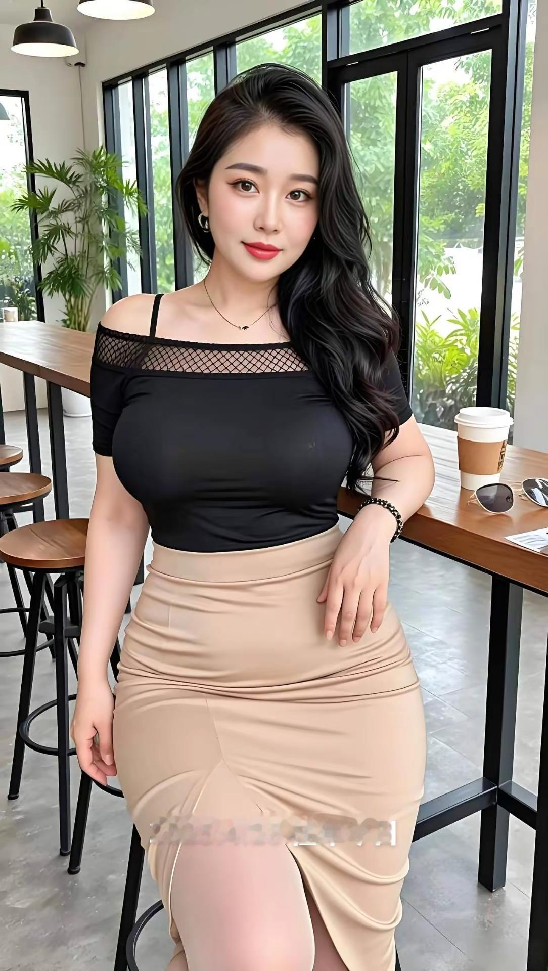 御姐穿搭 女人味 这样的身材你们打几分