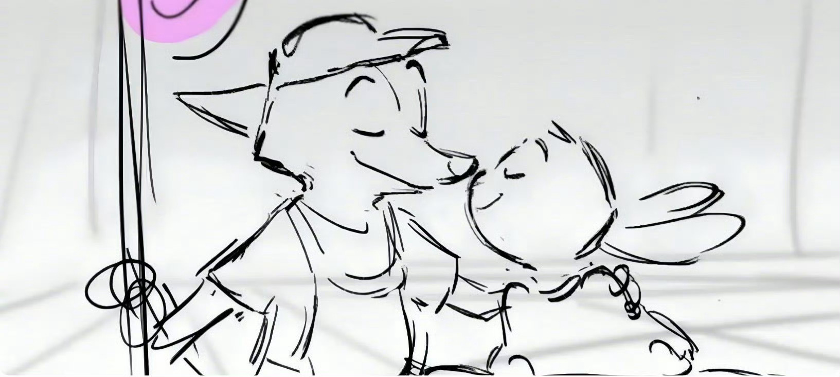 《疯狂动物城2》你还我尼克和朱迪假扮夫妻、并互相蹭鼻尖的片段