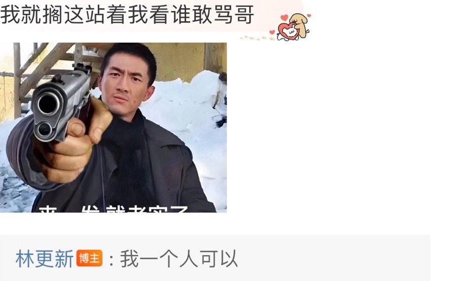 笑的想亖，“林怼怼”怼人语录更新，反黑站又开张了🤣#林更新回复粉丝我一个人可以