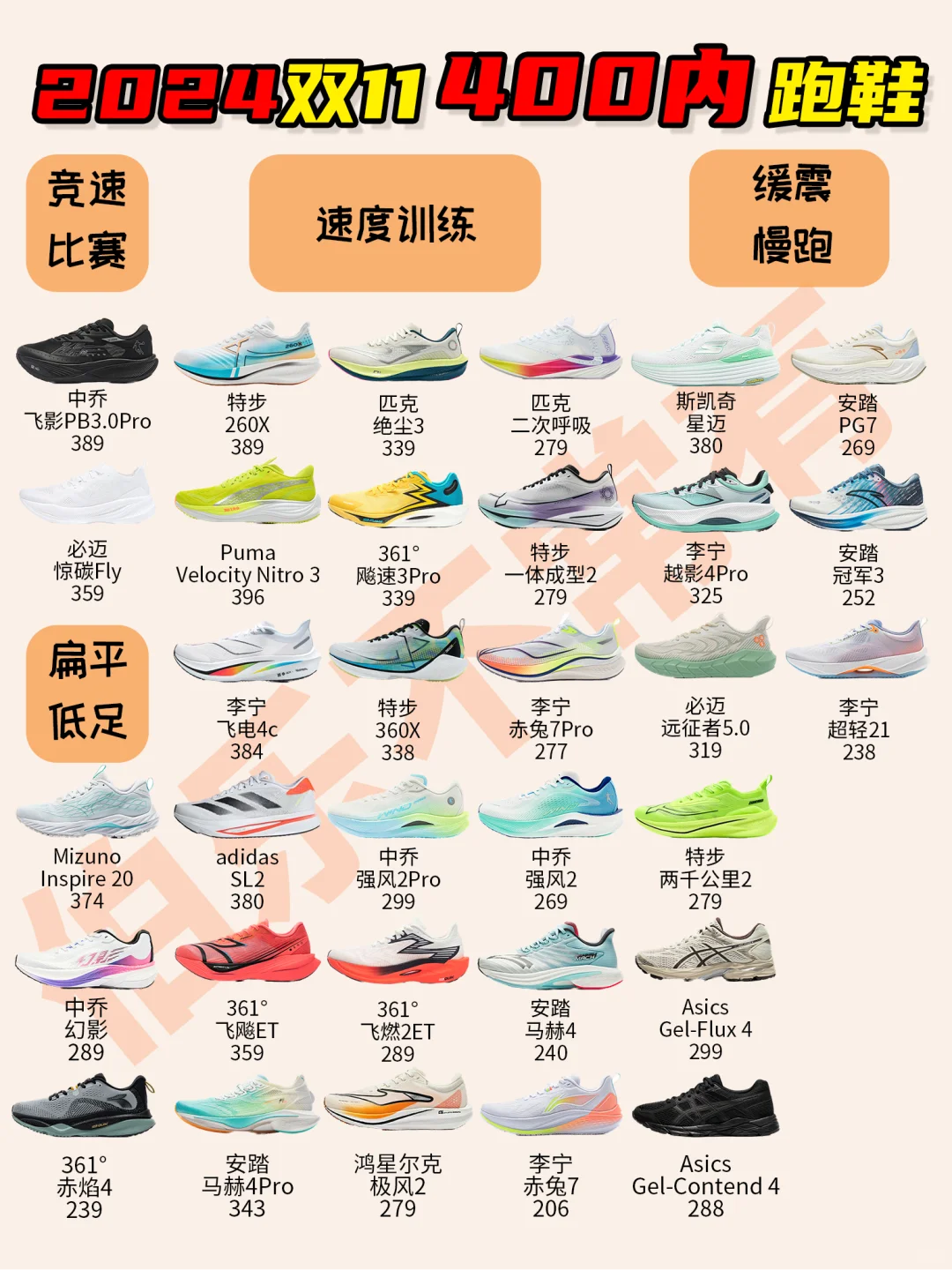 2024双十一400内能拿下的跑鞋❗️