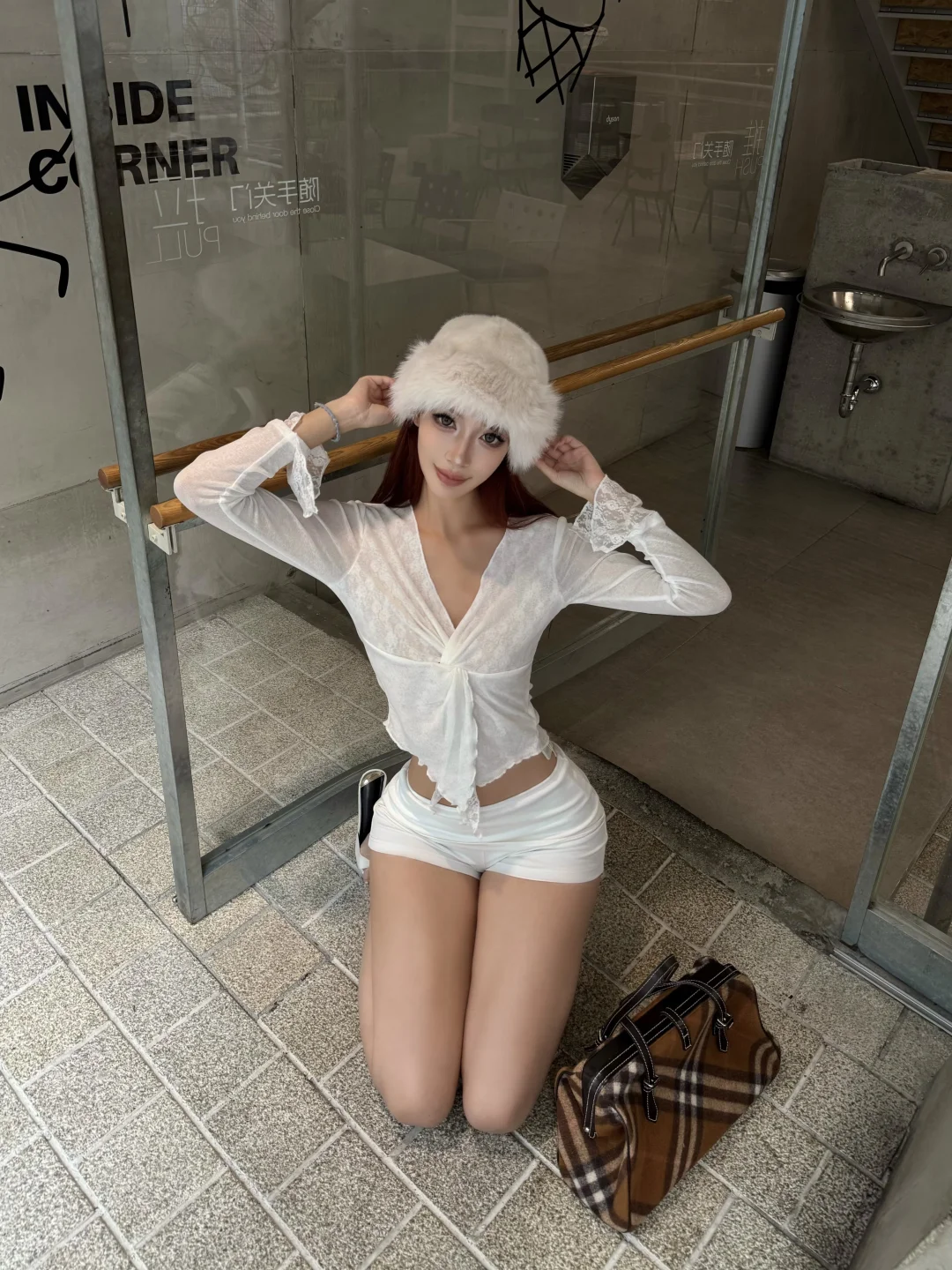 美式辣妹俯拍姿势📷