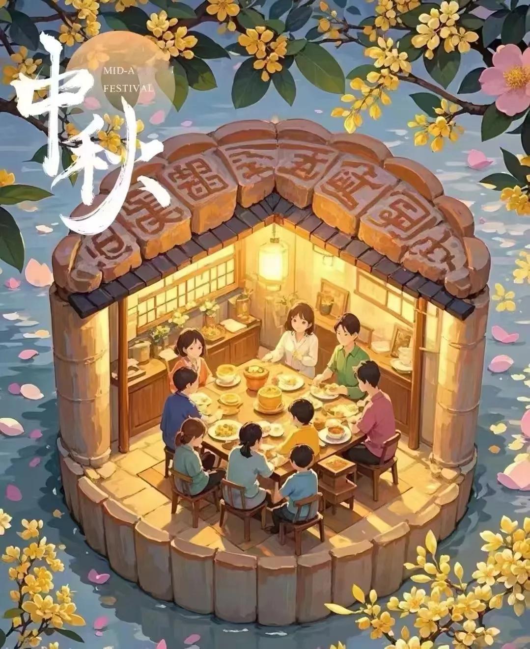 #我们的中秋美食# 又是一年月圆夜，看最圆的月亮，吹最柔的风，㊗️中秋团圆快乐，