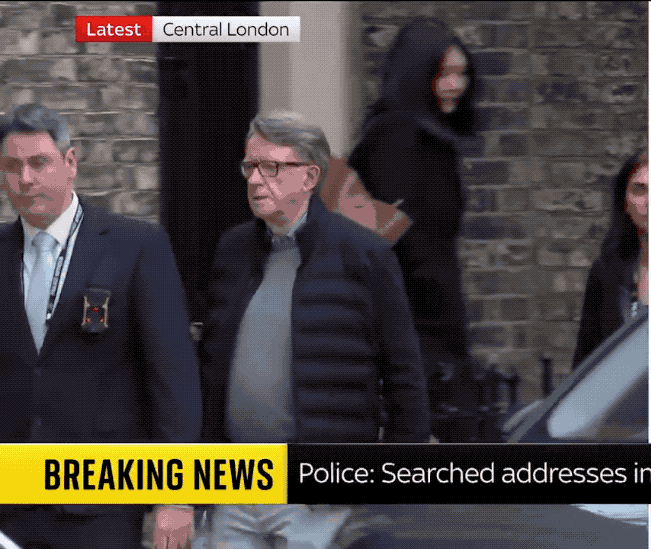爱泼斯坦案又抓人了：英国驻美大使进去了，但为何说是敷衍民众？伦敦警察厅在一份声明