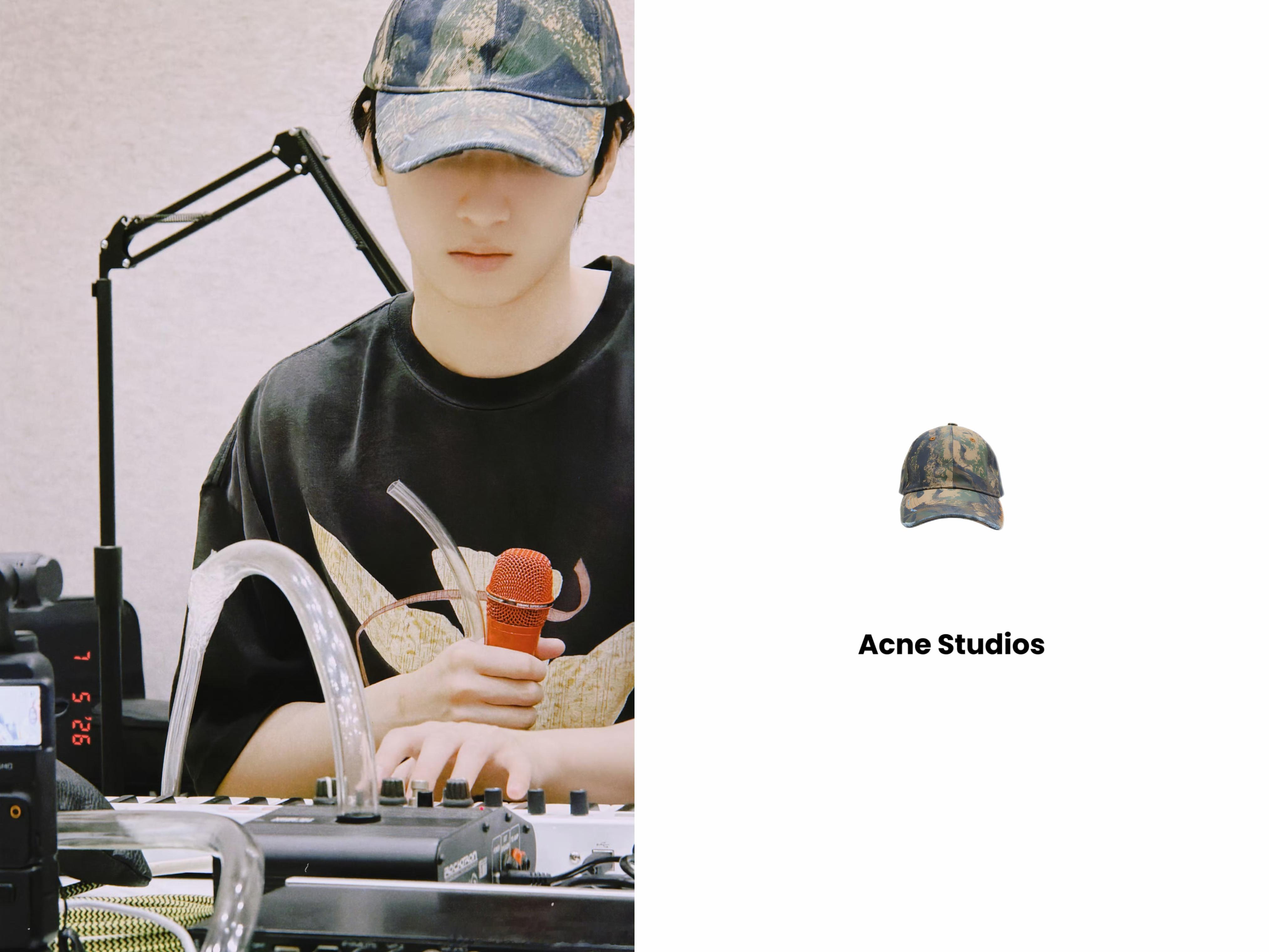 260705严浩翔微博更新 同款ootd🧢in Acne Studios👔 