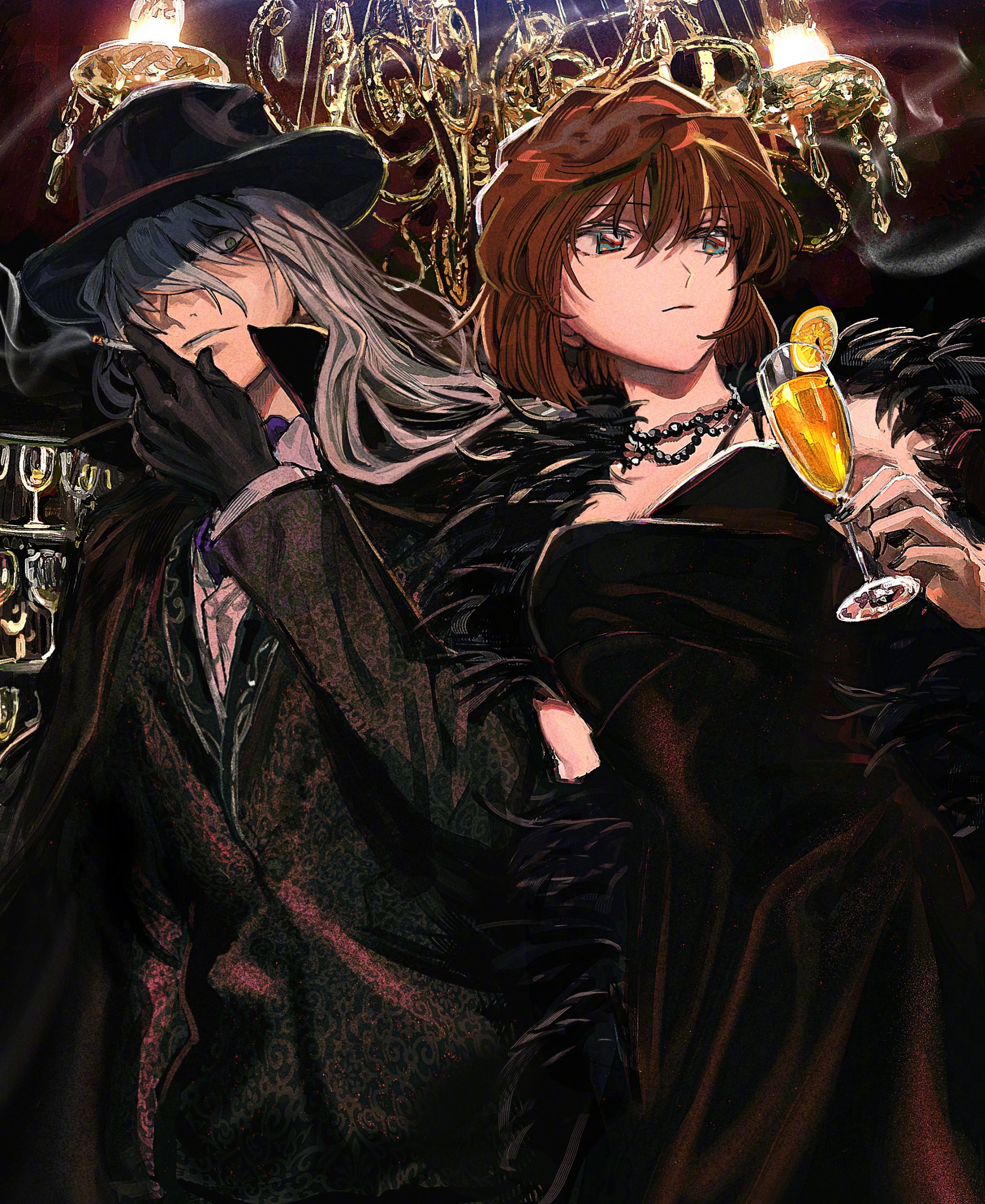 濑上老师新绘「琴酒&宫野志保」这张真的太对味了！！！！志保美到爆炸了[融化] ​