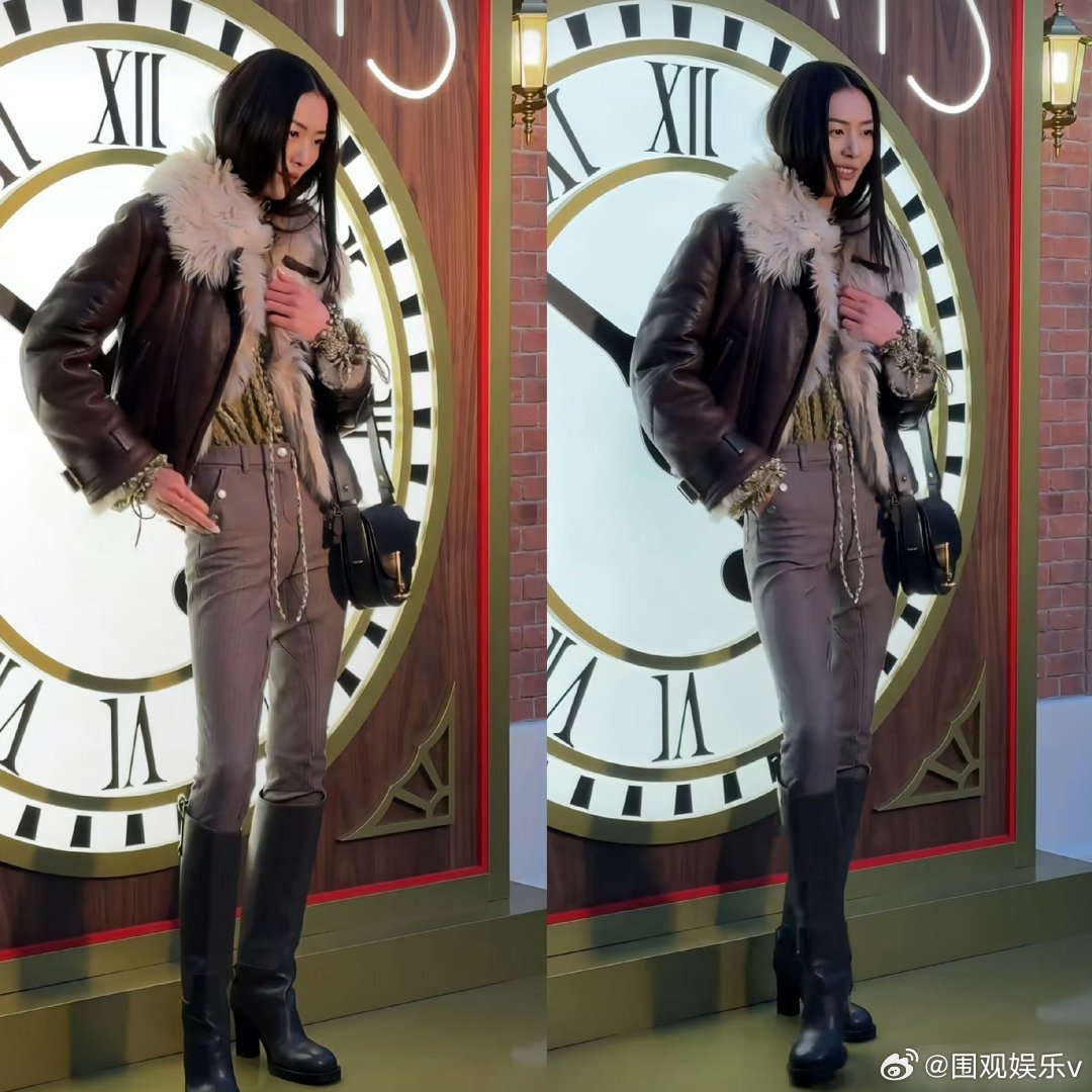 刘雯的腿好夸张 像开了长腿滤镜，超模的身材比例确实逆天