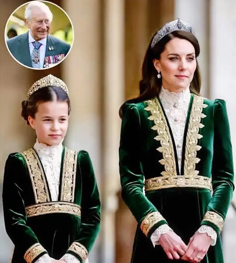 旧衣再穿一次，值900万美金
 
凯特和夏洛特那件棕色格纹大衣，其实是Emili