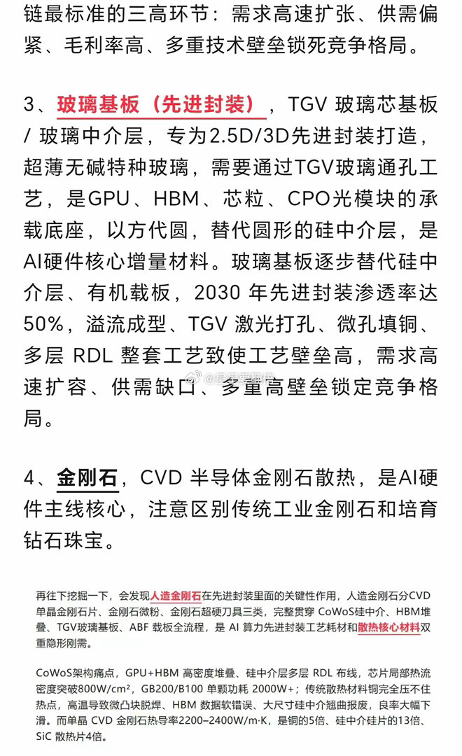 硬核黑马，5大黄金细分材料端赛道。高增长，高利润，高壁垒。 