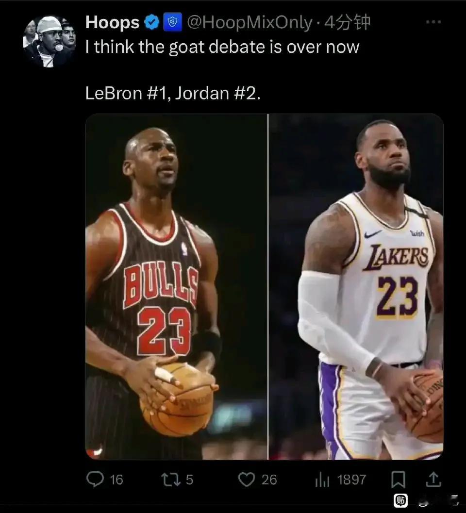 nba最伟大的球星投票结束了
简直不可思议
詹姆斯第一
乔丹第二
是不是现在的球