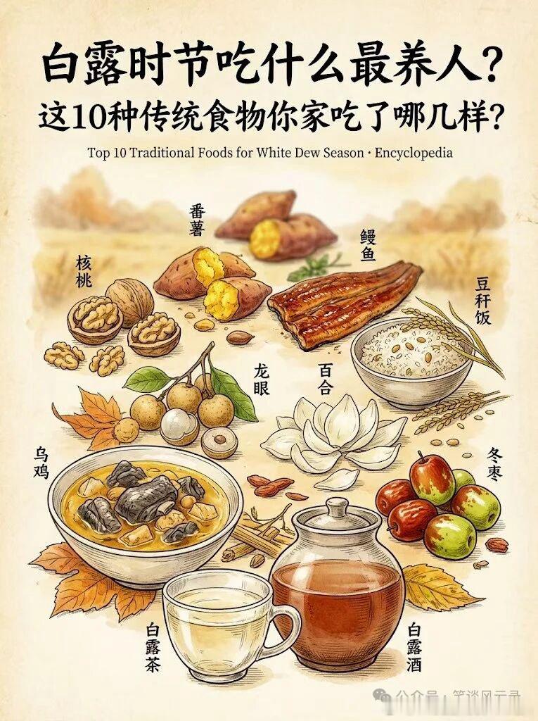 白露时节吃什么最养人？10种传统食物别错过。 