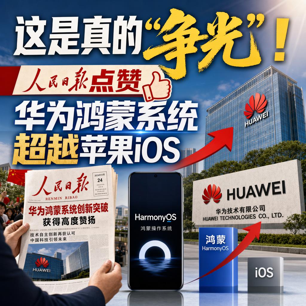 鸿蒙真“争光”！很多人觉得国产操作系统不过是安卓换层皮，撑不起高端，但这次华为用