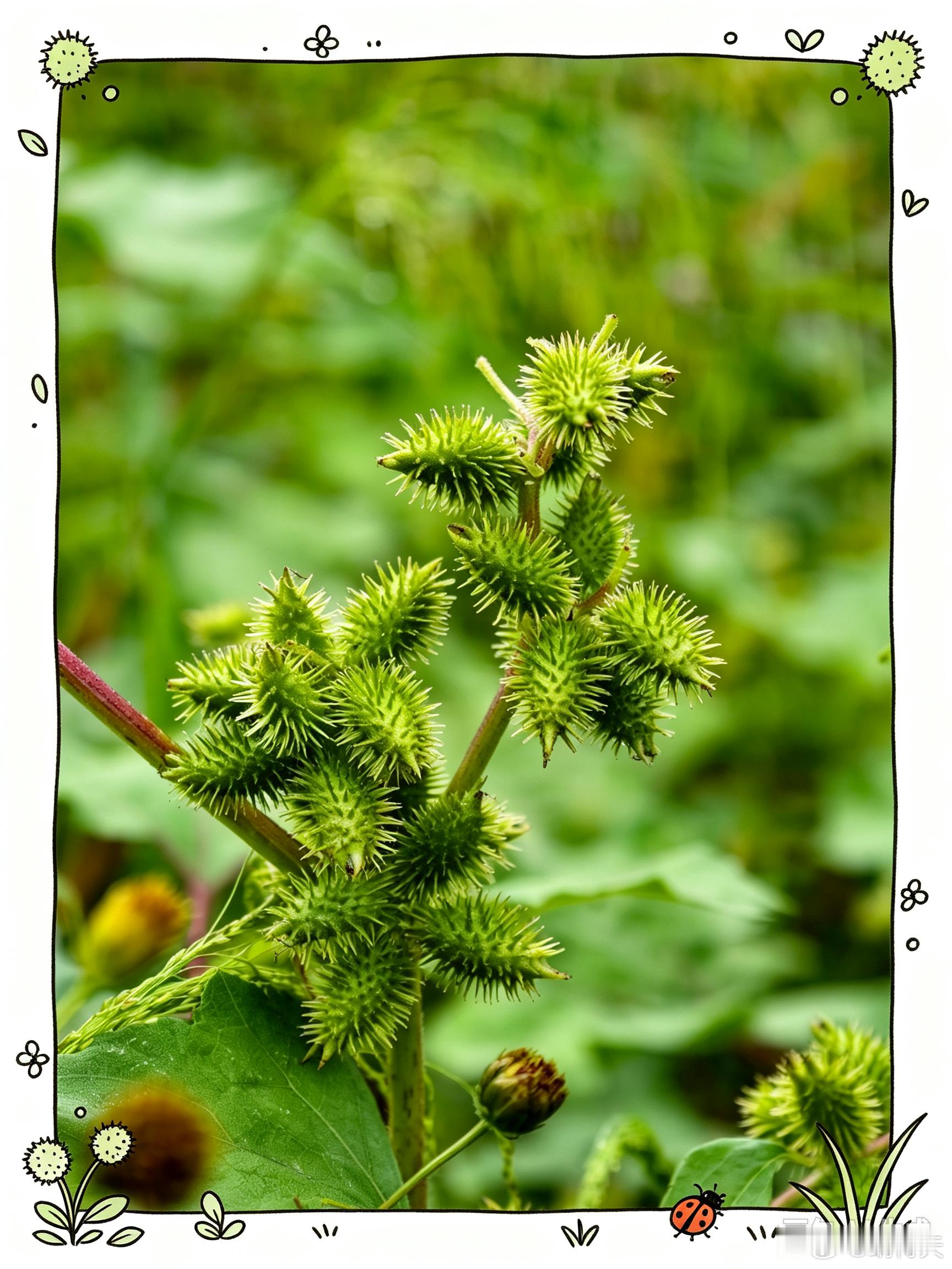 【苍耳藏锋】满身尖刺，藏于山野草木间。蜗的摄影日记 ​​​