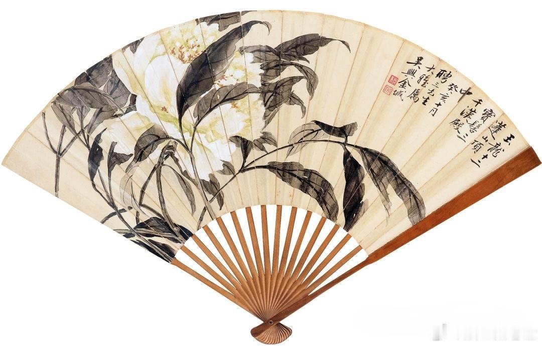金城的扇面作品简直是艺术宝藏！他生活在 1878 - 1926 年，其扇面画作别