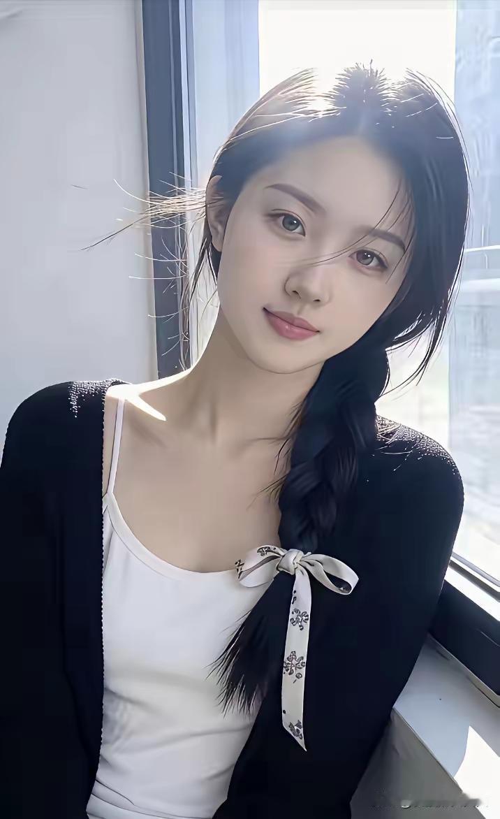 阳光洒进来的午后，少女温柔的微笑