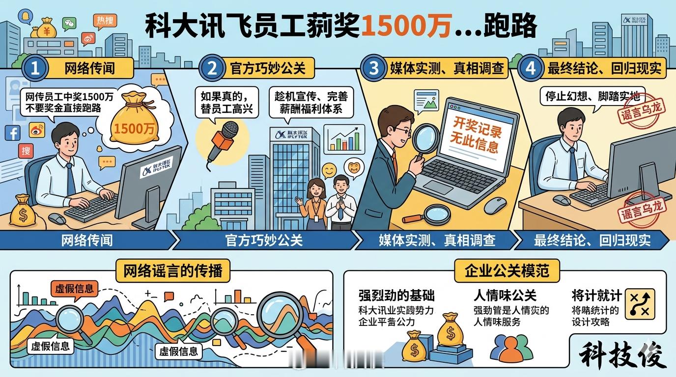 科大讯飞有员工中奖但非1500万看到这个手里搬着的砖瞬间不香了，科大讯飞确实有人