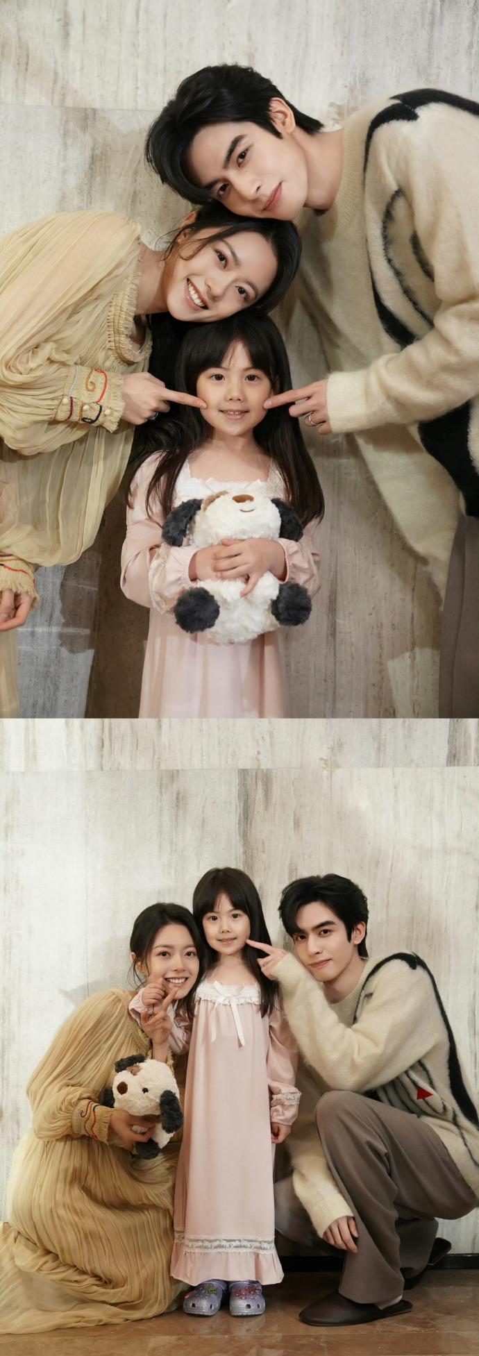 宋威龙晒林屿森聂曦光一家三口合照《骄阳似我》宋威龙把和赵今麦合照放C位，林屿森聂