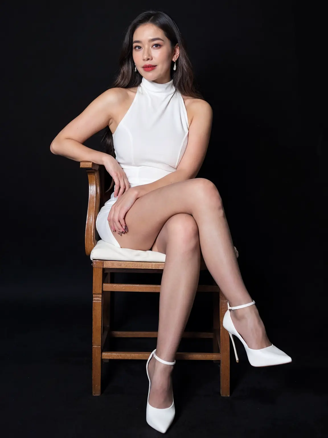 写真 美女 腿长一米八 高跟鞋 女人