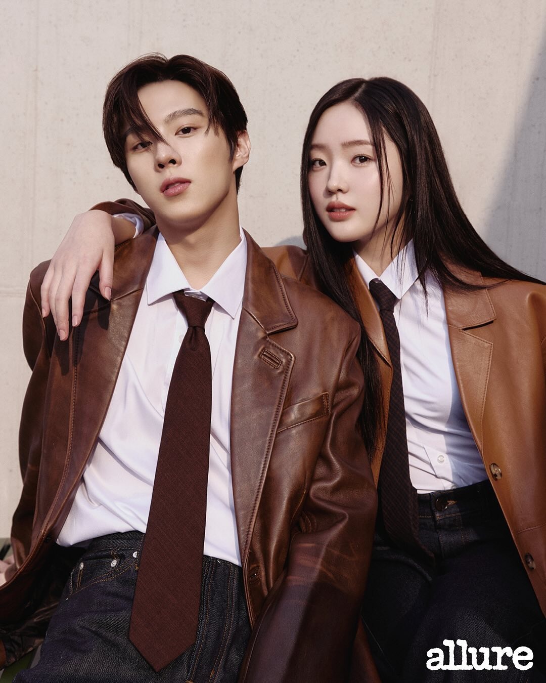Allure Korea 11月刊画报 金宇硕 姜娜言剧宣拍摄变情侣画报了 ​​