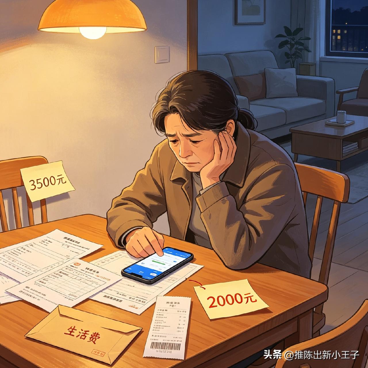 狠心把儿子生活费从3500砍到2000，心里又酸又愧疚

这个月，我咬牙做了一个