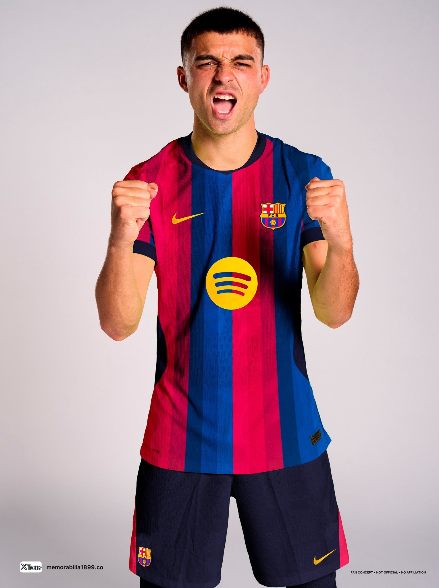 足球装备网曝巴萨下赛季主场球衣❤️💙👀