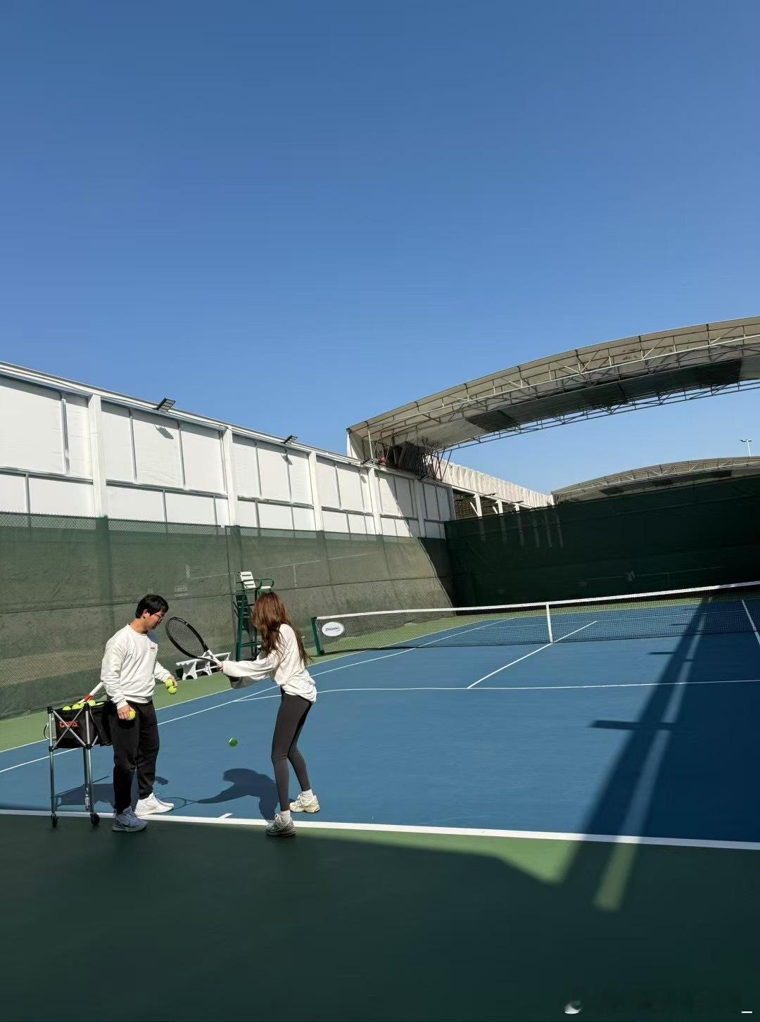 难得好天气🎾 