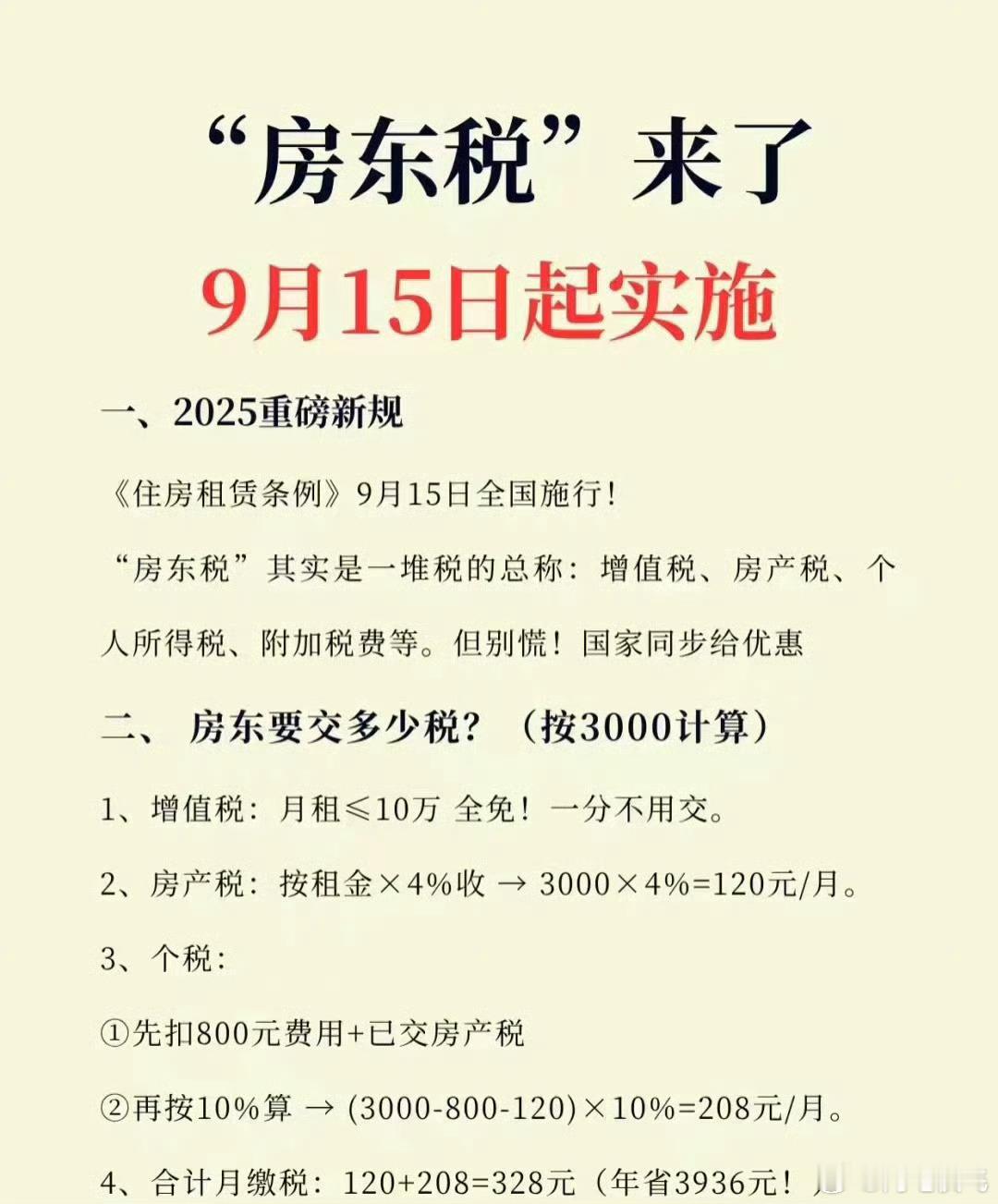 房东税来了月租金10万以上的要收增值税了各位大佬可以看看[吃瓜] ​​​
