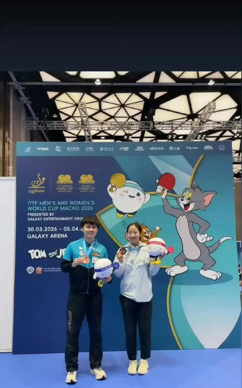 乒乓圈炸锅！申裕斌晒和林昀儒铜牌合照喊哥哥 网友狂喊组混双
刚结束的国际乒乓球赛