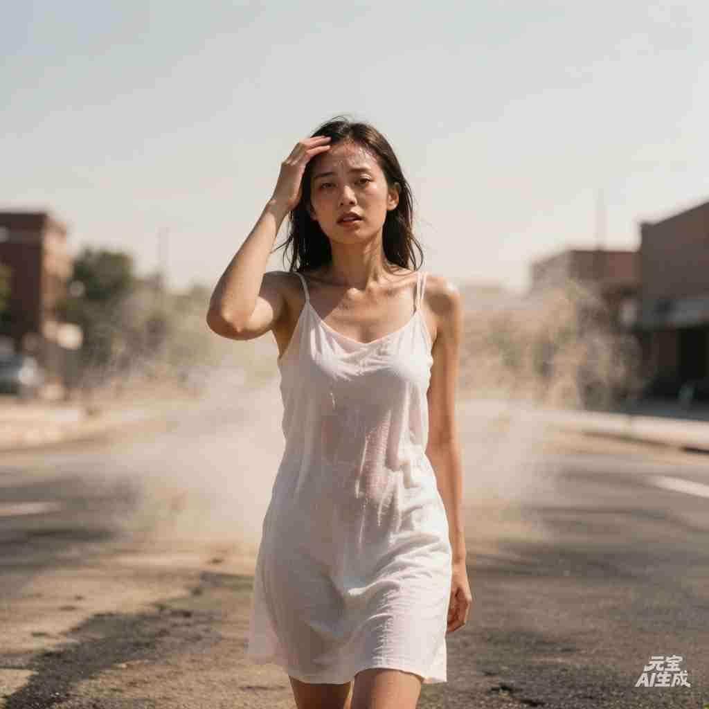 在楼下站了一会儿，特意挑了树荫底下，心想总能凉快那么一丢丢吧？结果呢，根本没用！