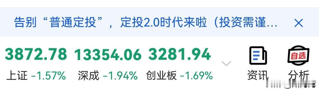 今天这是什么情况？
昨天财政部刚刚放出有经济刺激大动作，今天原本有股市大利好，可