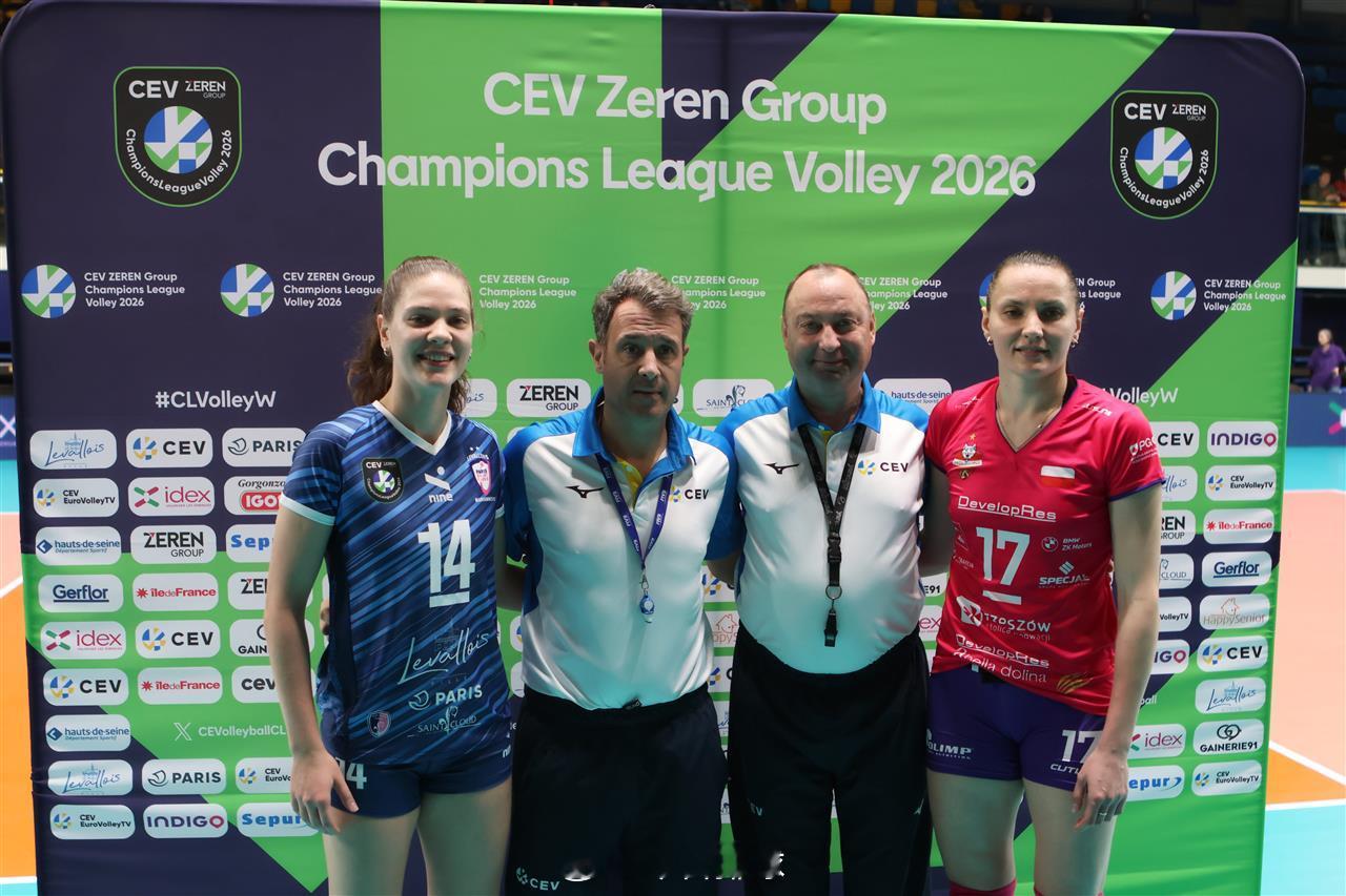 2026女排欧冠 正赛小组赛第2轮，北京时间12月5日凌晨，E组的法国巴黎勒瓦卢