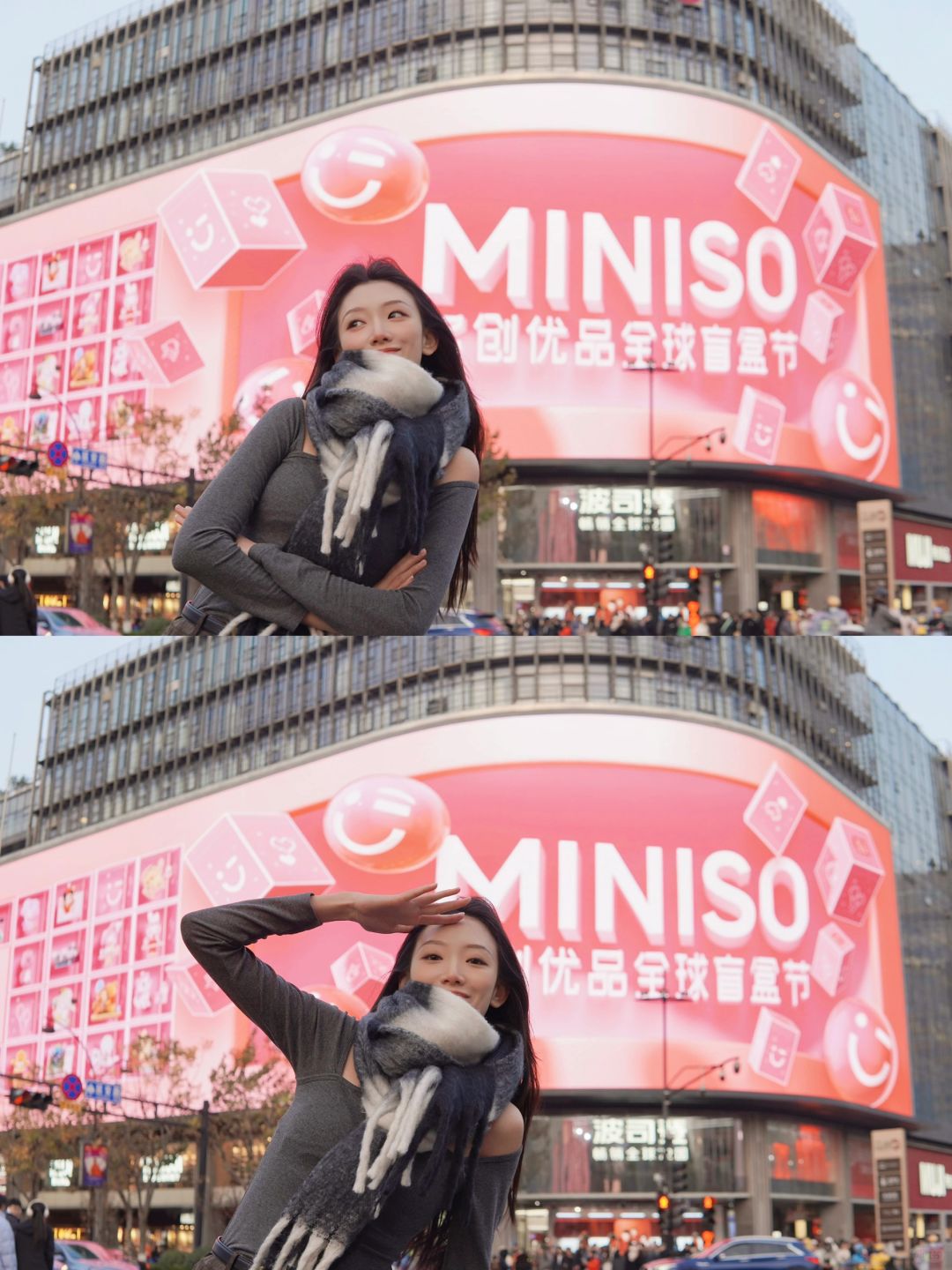 我和我的女明星伙伴齐聚西湖天幕‼