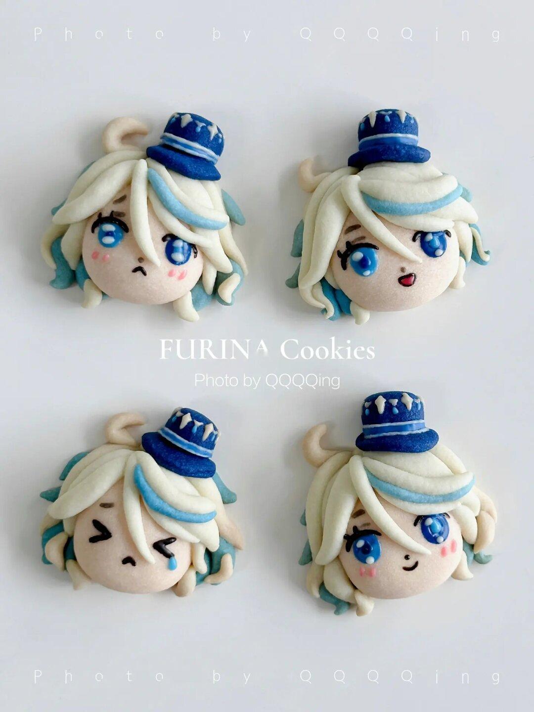 免模具❗️原神芙宁娜黄油饼干🍪附教程