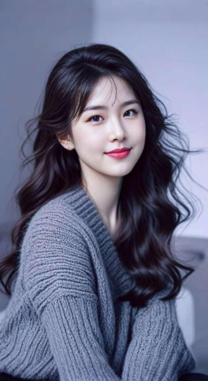 AI扩图 AI墨韵佳人