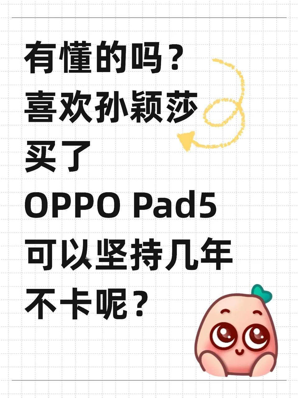 oppo平板能像iPad那样用好几年不卡吗？

为了莎莎，第一次买了安卓苹果，之