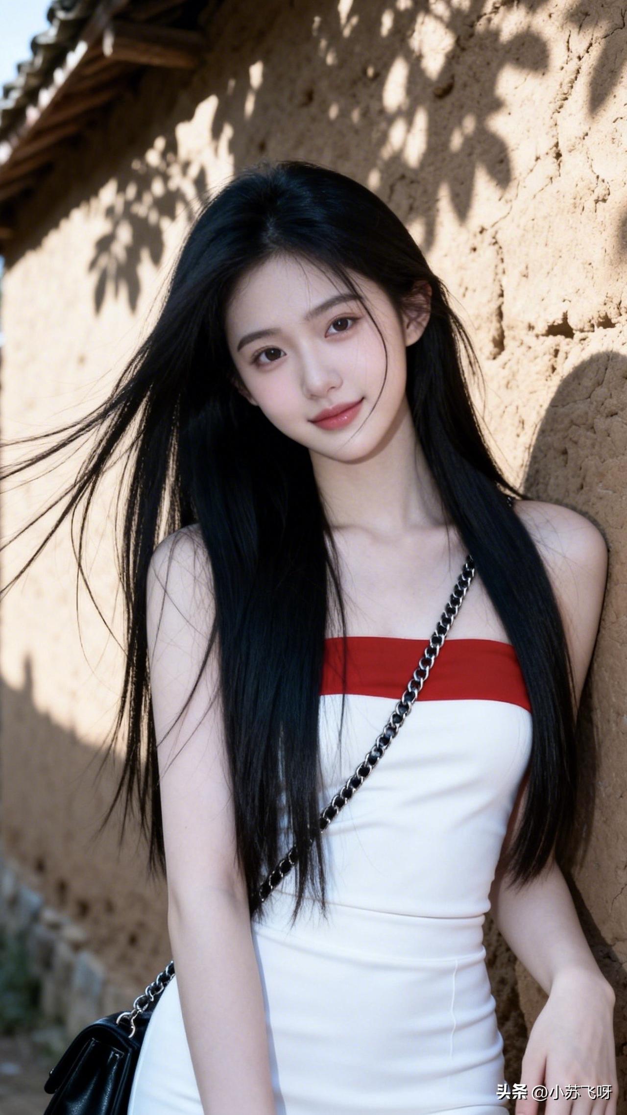 自然风中飘逸！