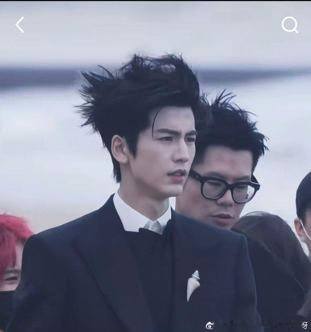 张凌赫头发被吹成海胆了张凌赫 炸毛小狗 张凌赫这“海胆头”也太真实了！没有刻意维