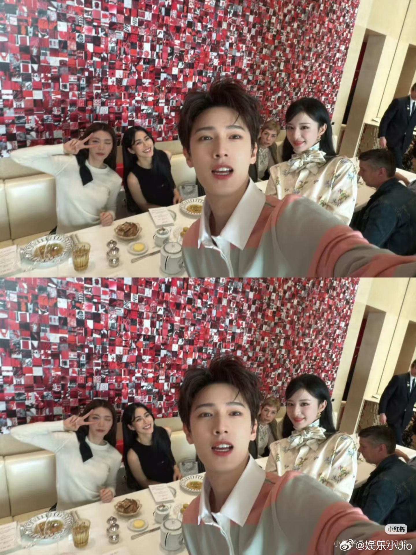 李昀锐王楚然LingOrm一起吃了午饭🥰，次元壁破了啊 