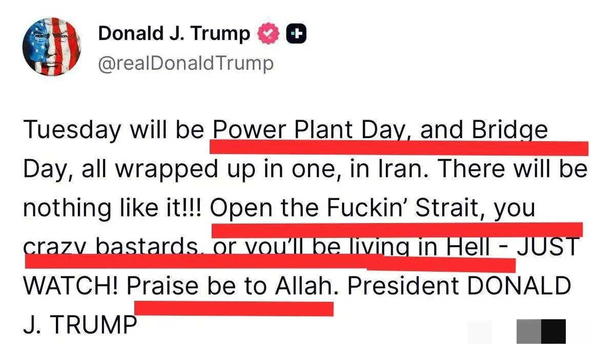 总统在社交媒体上爆粗口，是急火攻心吗？威胁这个，威胁那个，发现一个都没威胁到，一