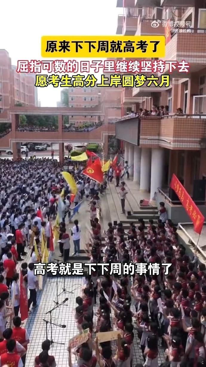 原来下下周就高考了 下下周就要迎来高考啦，寒窗苦读这么久终于快要收官。压力大的时