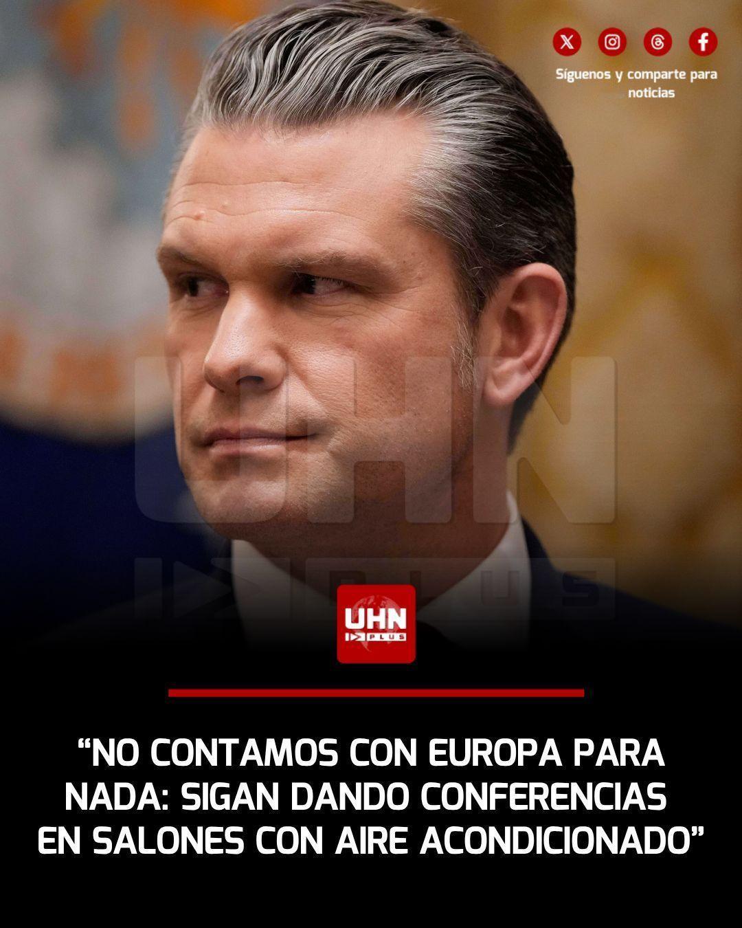 🇺🇸🇪🇺‼️ | 在一场措辞激烈的记者招待会上，美国战争部长皮特·赫格塞