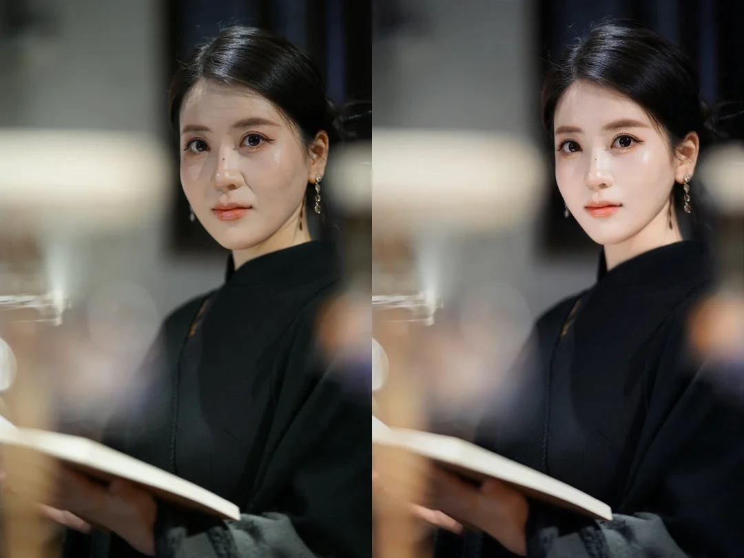 后期修图调色前后对比