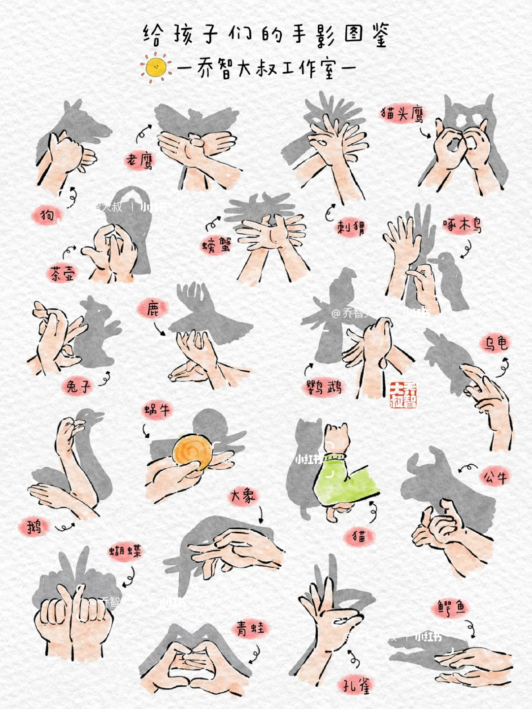 给孩子们的手影图鉴