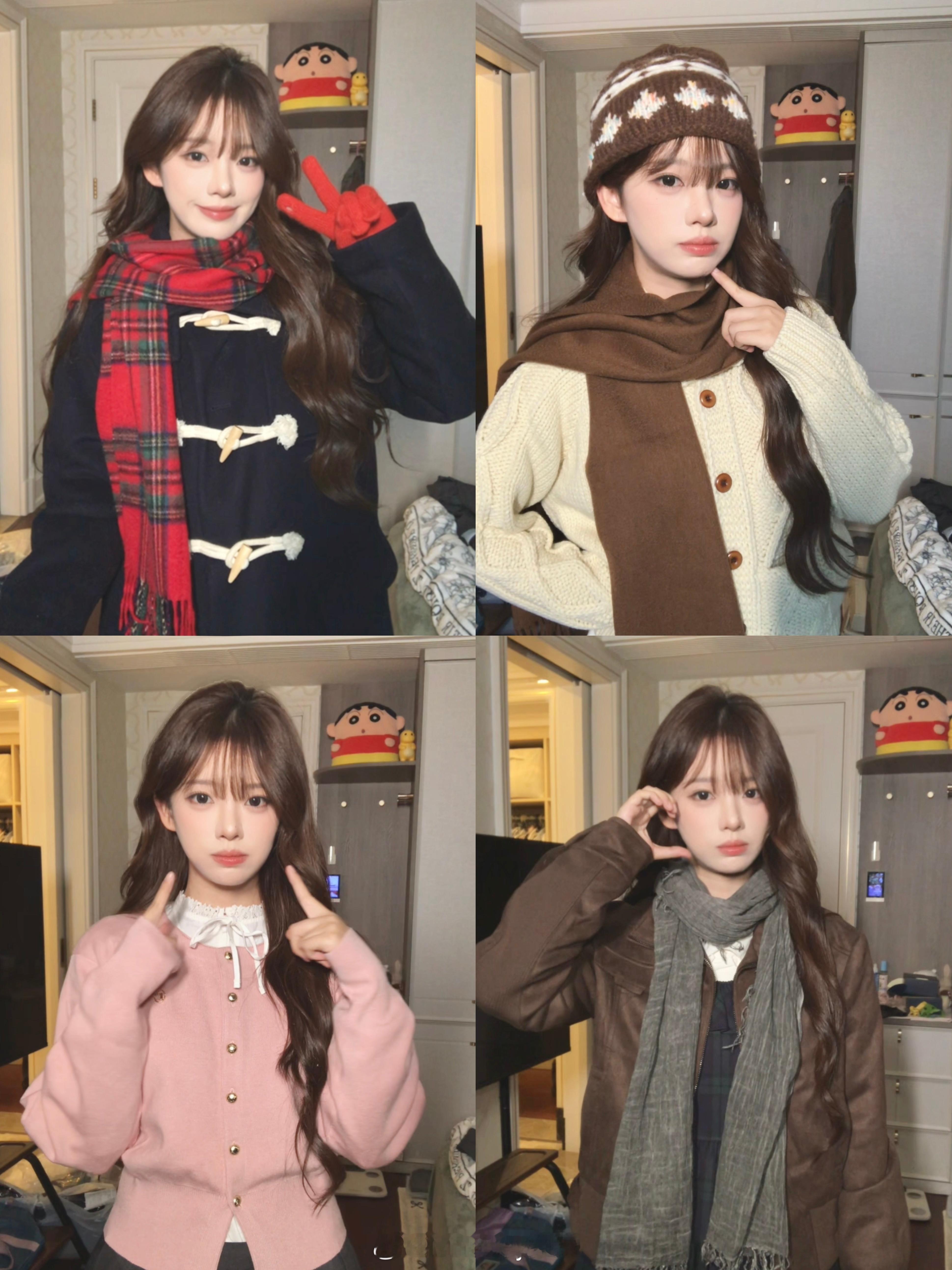 穿搭来了[求关注]然后很不好意思宝宝们，有两件外套是去年买的，还带着吊牌我当成新