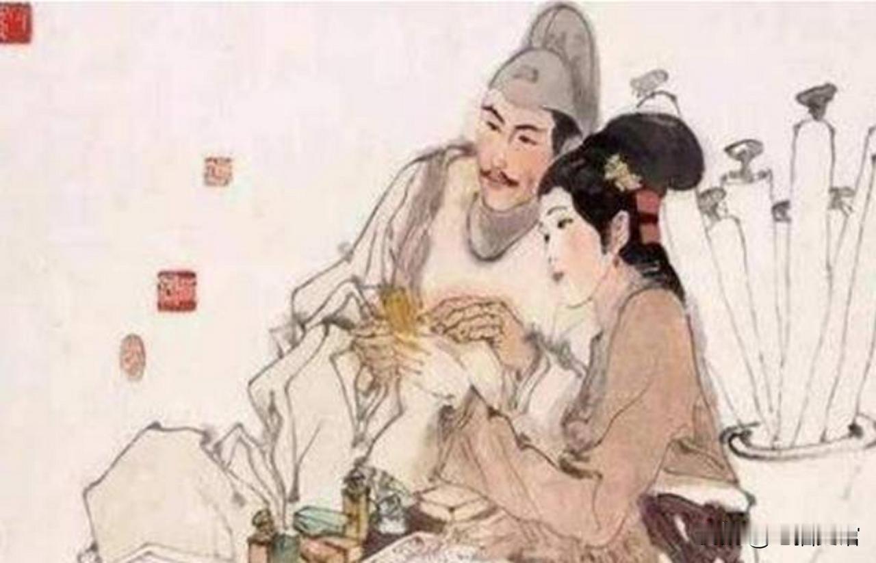 207年，34岁的蔡文姬嫁给了22岁的董祀，新婚之夜，儒雅帅气的董祀看着已是三婚