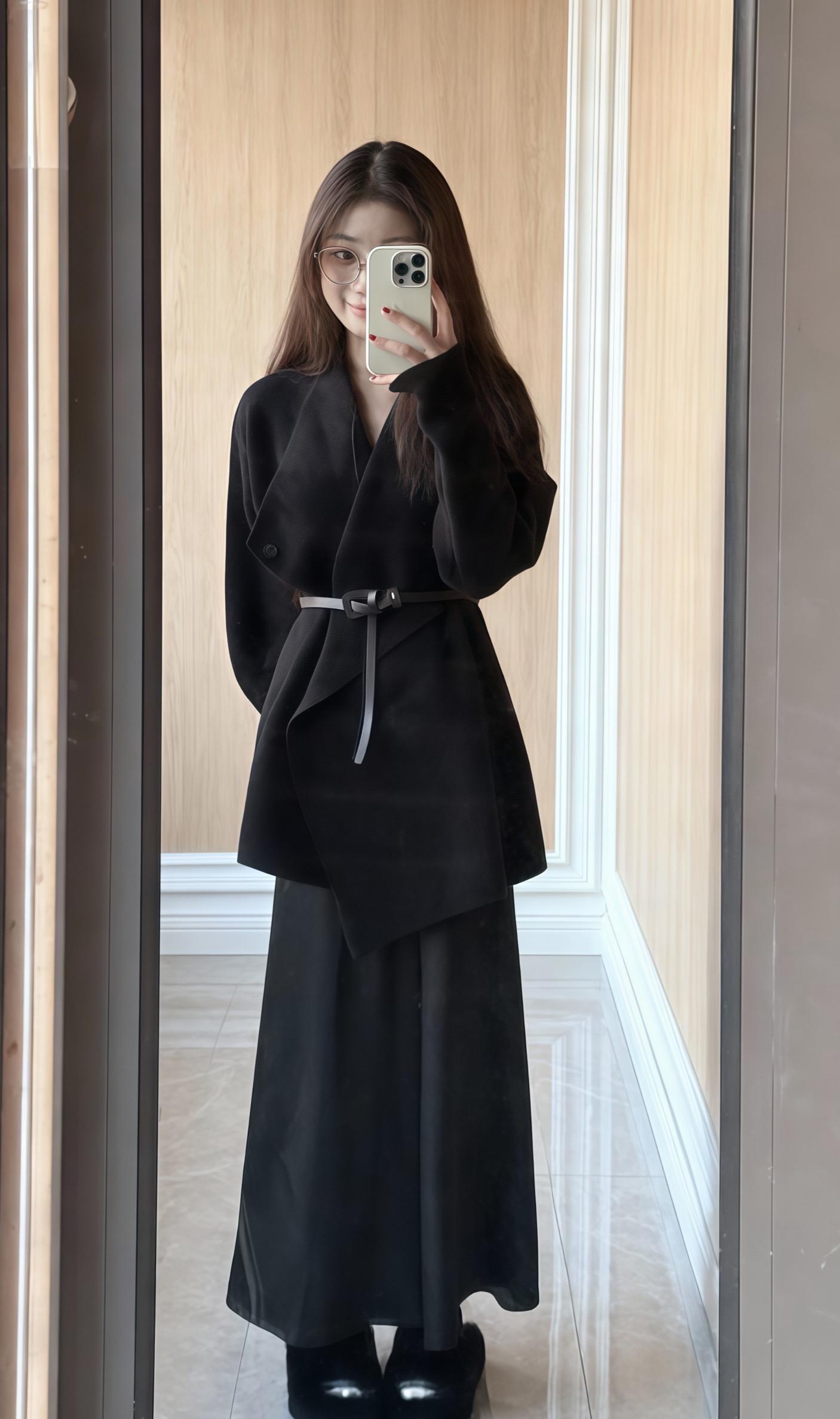 韩系穿搭 优雅气质 小个子穿搭 秋冬穿搭 套装显瘦穿搭