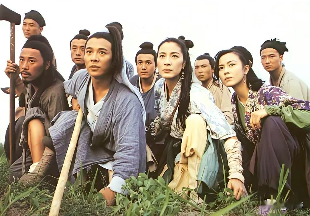 1993年经典武侠片《太极张三丰》的名场面，李连杰饰演的张君宝、杨紫琼饰演的秋雪