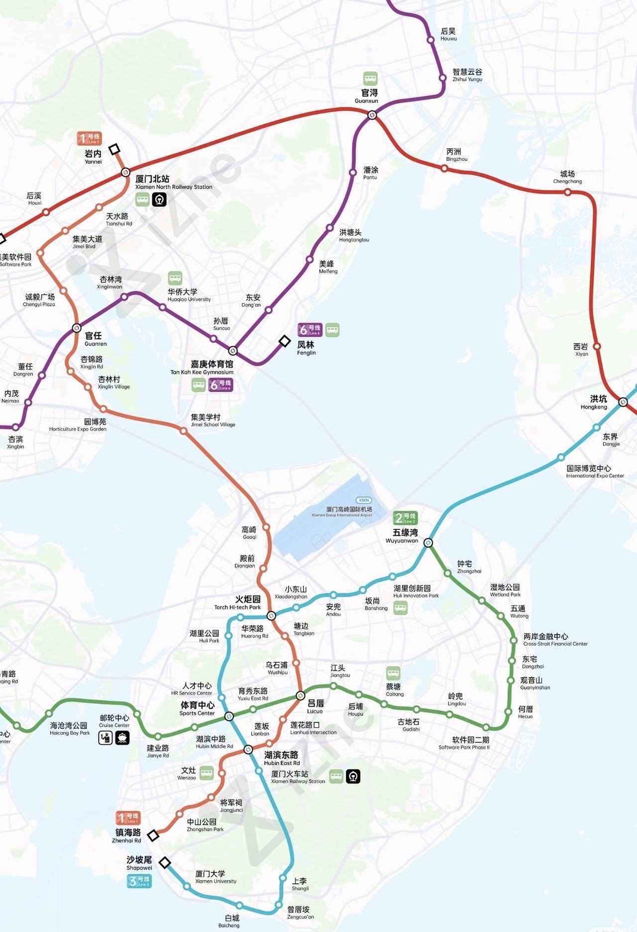 截至2026年3月，厦门地铁已运营3条地铁线路以及BRT。预计今年会开通3号线机