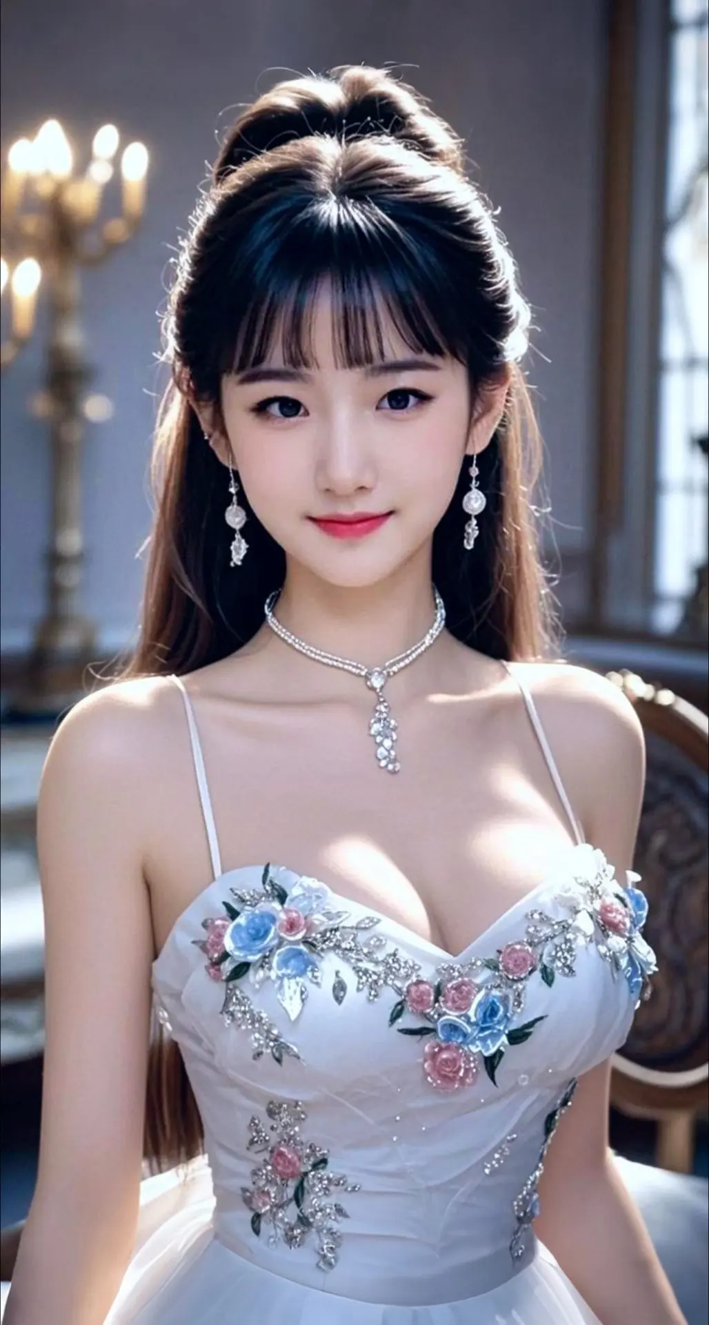 AI扩图 AI贵族丽影