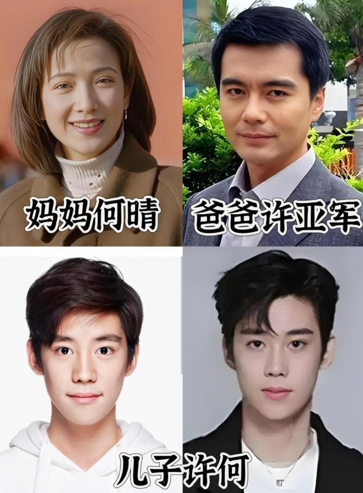 何晴的儿子，
许何说：
大家不要为我难过，很庆幸我很幸福。

妈妈虽然走了，但是