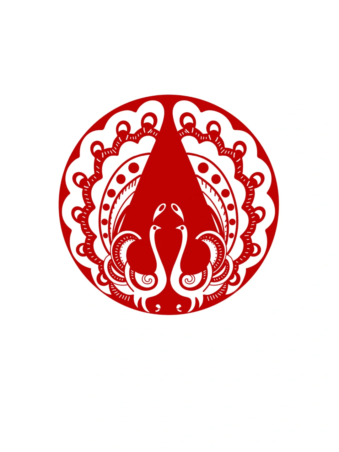 传统图案·孔雀纹